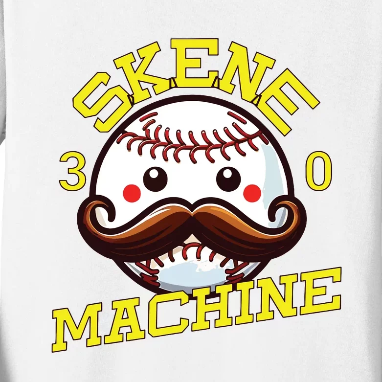 Paul Skenes Skene Machine Pittsburgh Baseball Kids Long Sleeve Shirt