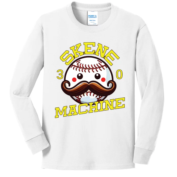 Paul Skenes Skene Machine Pittsburgh Baseball Kids Long Sleeve Shirt