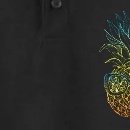 Pineapple Sunglasses Summer Fruit In Glasses Cool Tropical Funny Dry Zone Grid Performance Polo