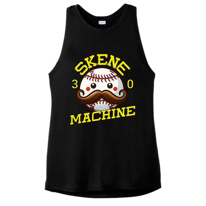 Paul Skenes Skene Machine Pittsburgh Baseball Ladies Tri-Blend Wicking Tank