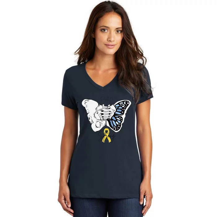 Pao Surgery Strong Hip Surgery Awareness Women's V-Neck T-Shirt