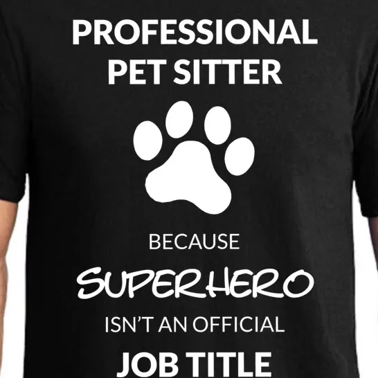 Pet Sitter Superhero Cool Gift Pajama Set