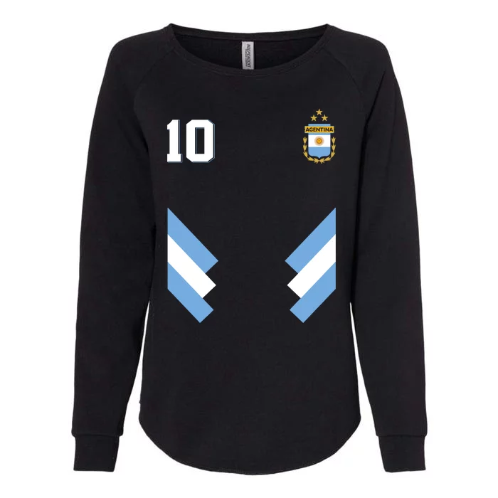 Pro Soccer Specialists Lionel #10 Argentina Jersey Soccer Womens California Wash Sweatshirt