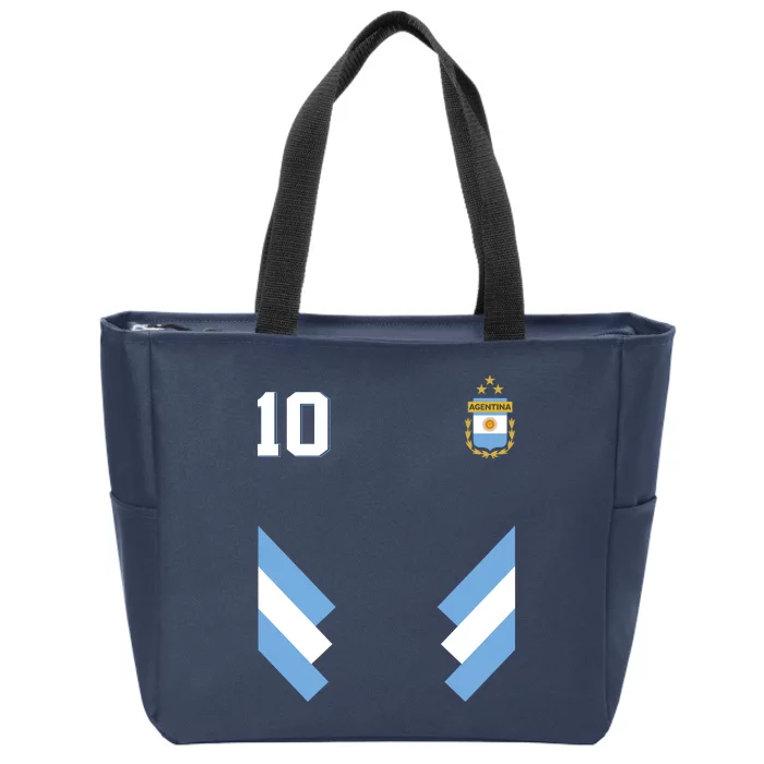 Pro Soccer Specialists Lionel #10 Argentina Jersey Soccer Zip Tote Bag