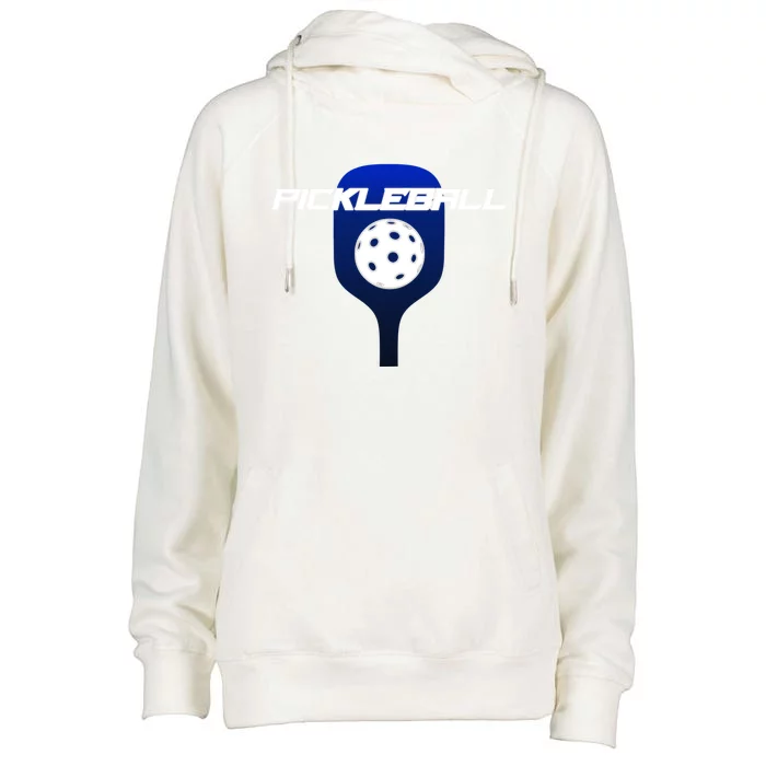 Pickleball Stylish Simple Pickleball Cute Gift Womens Funnel Neck Pullover Hood