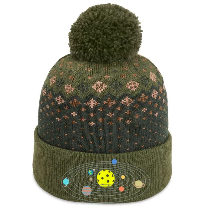 Pickleball Solar System The Baniff Cuffed Pom Beanie