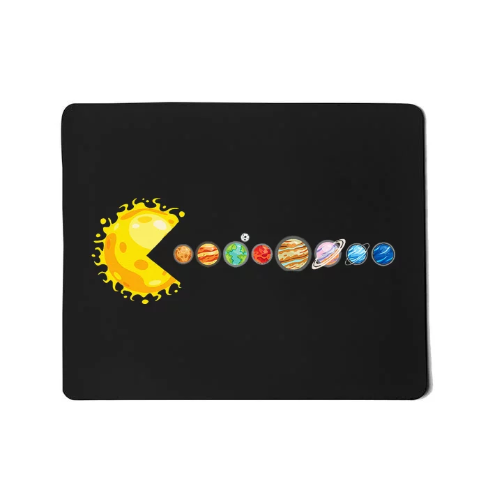 Planetary System Star Eating Planets Sun Funny Astronomy Mousepad