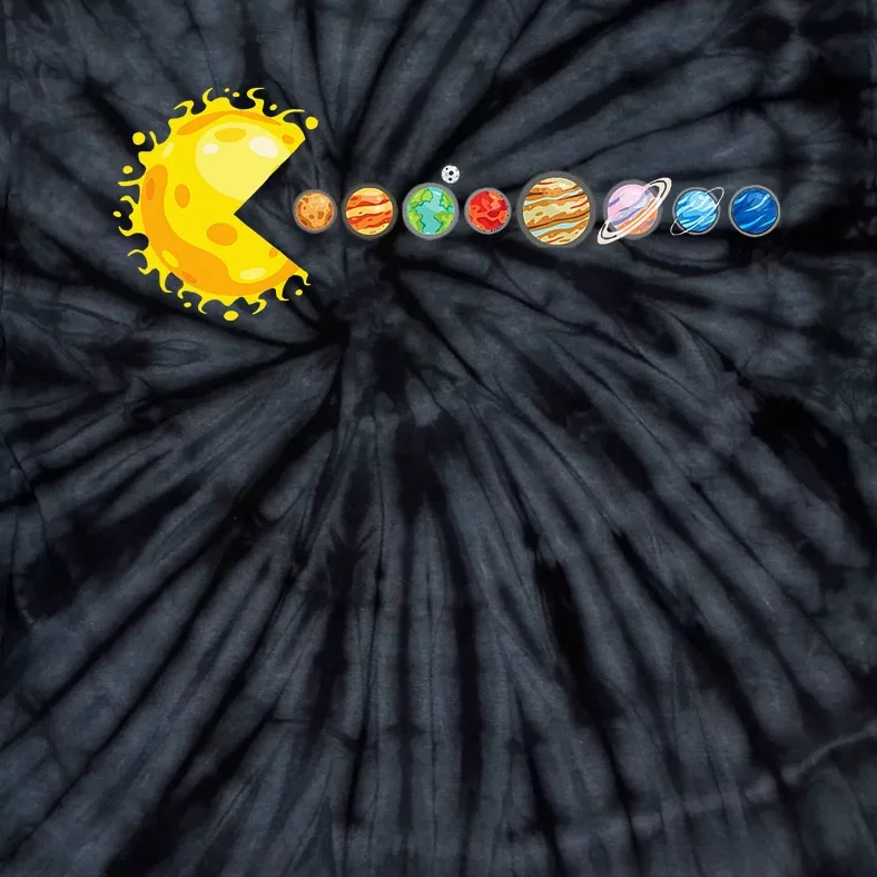 Planetary System Star Eating Planets Sun Funny Astronomy Tie-Dye T-Shirt