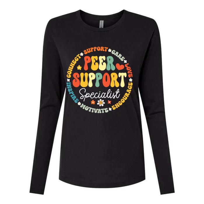 Peer Support Specialist Life Appreciation Week School Womens Cotton Relaxed Long Sleeve T-Shirt