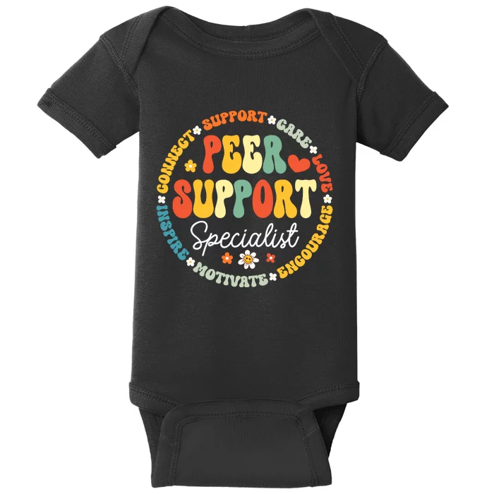 Peer Support Specialist Life Appreciation Week School Baby Bodysuit