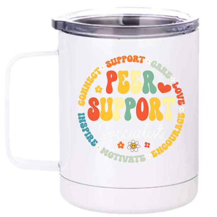 Peer Support Specialist Life Appreciation Week School Front & Back 12oz Stainless Steel Tumbler Cup