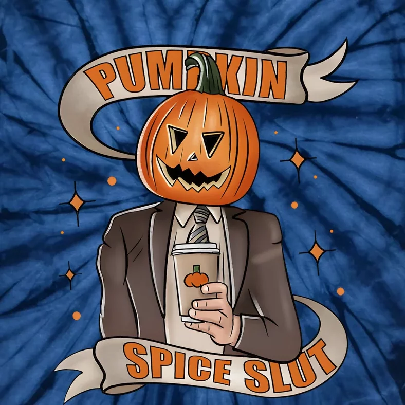 Pumpkin Spice Slut Funny Halloween Tie-Dye T-Shirt