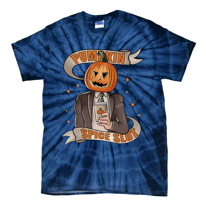 Pumpkin Spice Slut Funny Halloween Tie-Dye T-Shirt