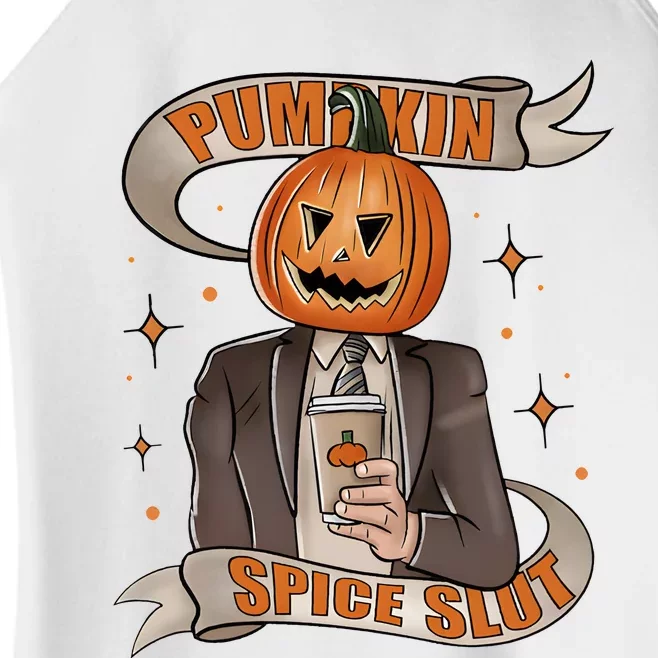 Pumpkin Spice Slut Funny Halloween Women’s Perfect Tri Rocker Tank