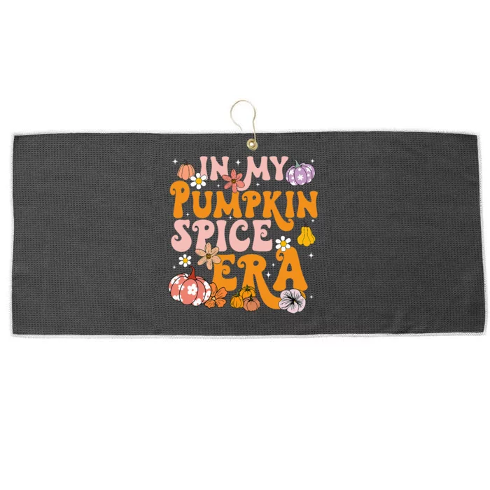 Pumpkin Spice Season Autumn Thanksgiving Humor Large Microfiber Waffle Golf Towel