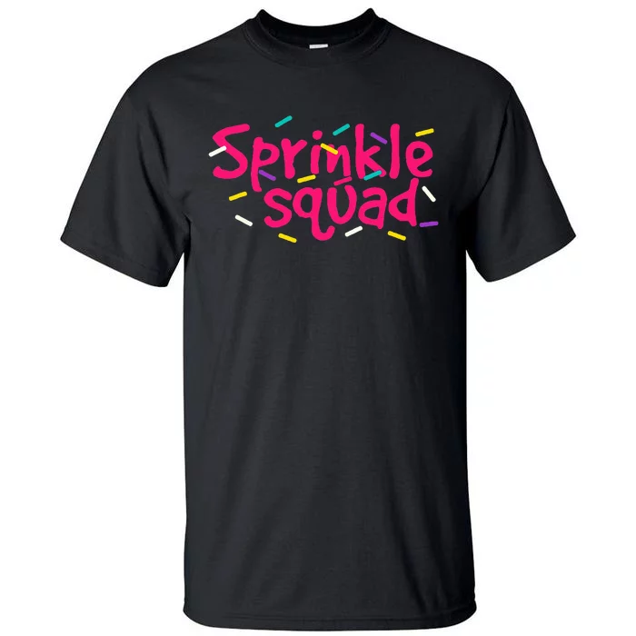 Pink Sprinkle Squad Cookie Donut Cupcakes Tall T-Shirt