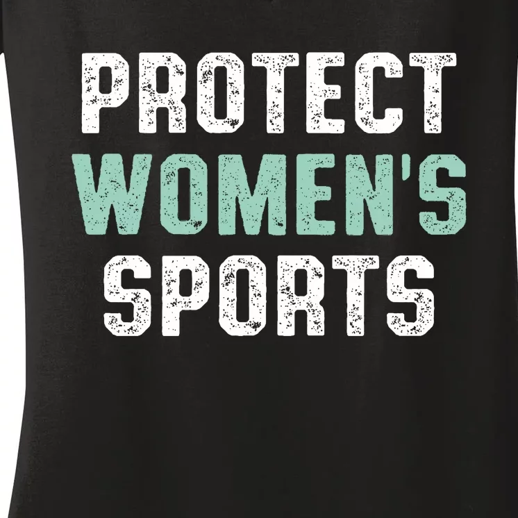 Protect Sports Support Riley Gaines Women's V-Neck T-Shirt