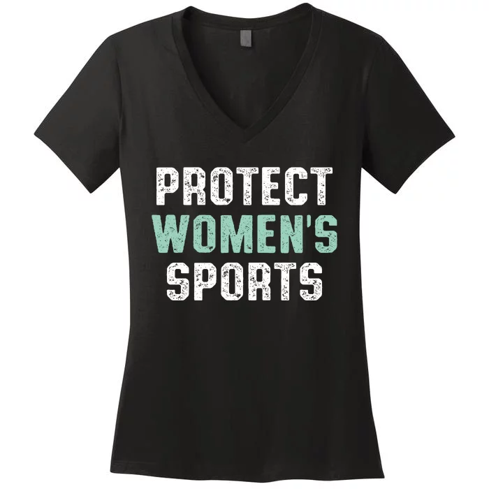 Protect Sports Support Riley Gaines Women's V-Neck T-Shirt