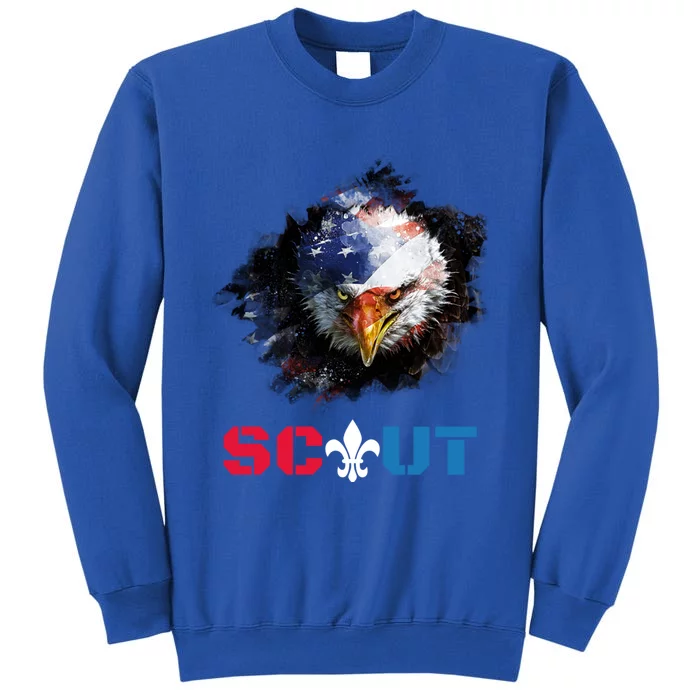 Patriotic Scout Scouting Lover Us Flag Eagle Gift Sweatshirt