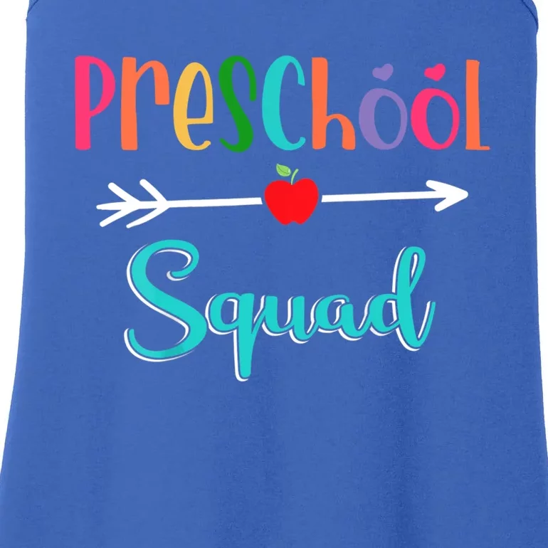 Preschool Squad Teacher Back To School PreK Teacher Gift Ladies Essential Tank