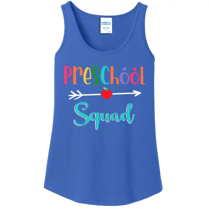 Preschool Squad Teacher Back To School PreK Teacher Gift Ladies Essential Tank