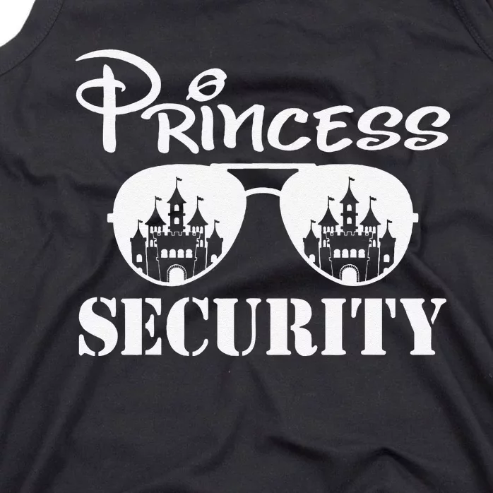 Princess Security Team Dad Mom Birthday Party Family Trip Tank Top