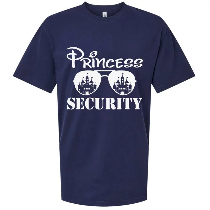 Princess Security Team Dad Mom Birthday Party Family Trip Sueded Cloud Jersey T-Shirt