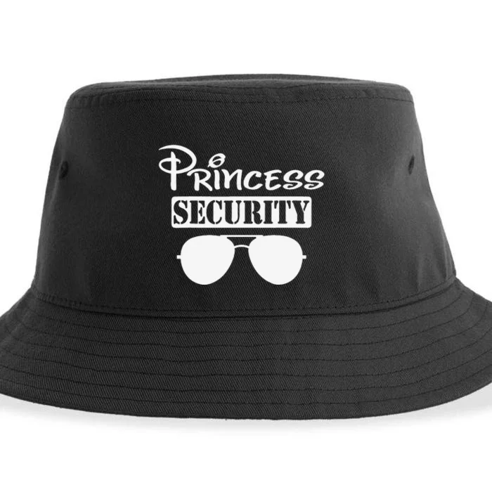 Princess Security Team Family Birthday Trip Dad Mom Daughter Sustainable Bucket Hat