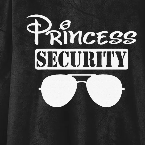 Princess Security Team Family Birthday Trip Dad Mom Daughter Hooded Wearable Blanket