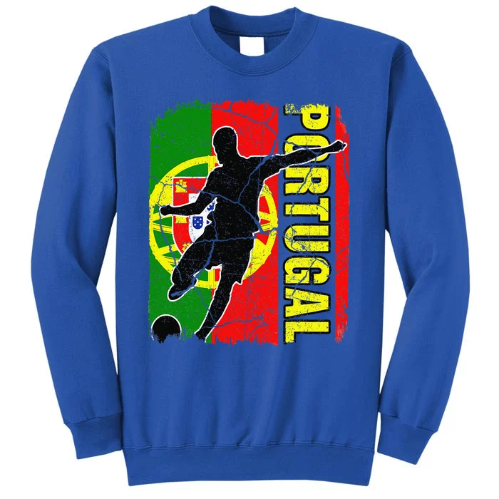 Portugal Soccer Team Portuguese Flag Jersey Football Fans Tall Sweatshirt