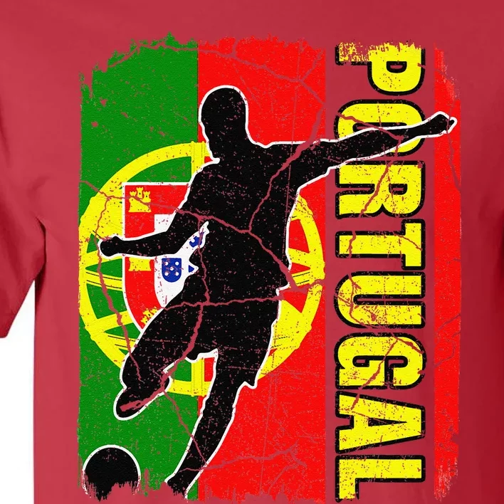 Portugal Soccer Team Portuguese Flag Jersey Football Fans Tall T-Shirt