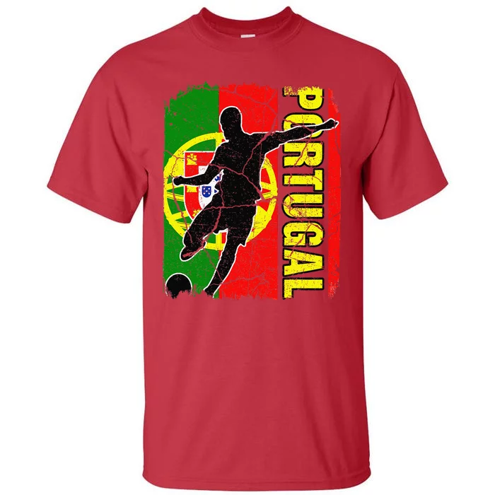 Portugal Soccer Team Portuguese Flag Jersey Football Fans Tall T-Shirt