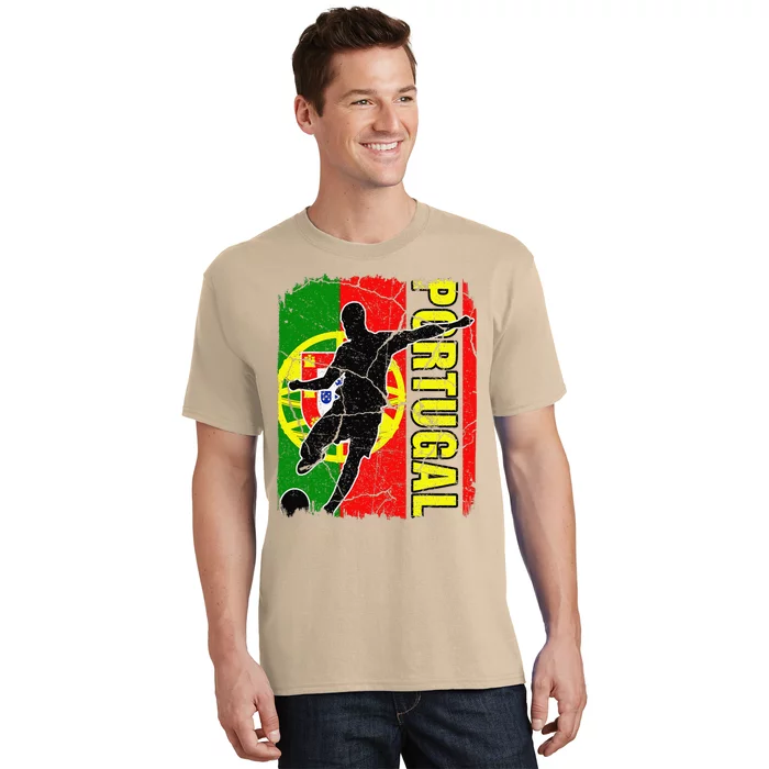 Portugal Soccer Team Portuguese Flag Jersey Football Fans T-Shirt