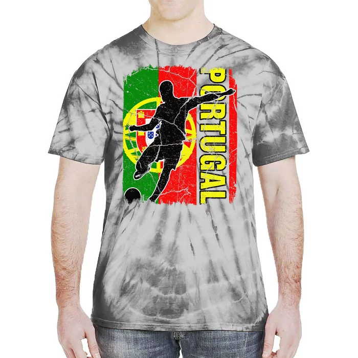 Portugal Soccer Team Portuguese Flag Jersey Football Fans Tie-Dye T-Shirt