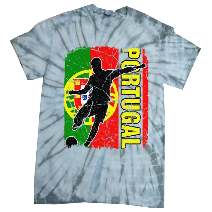 Portugal Soccer Team Portuguese Flag Jersey Football Fans Tie-Dye T-Shirt