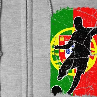 Portugal Soccer Team Portuguese Flag Jersey Football Fans Full Zip Hoodie