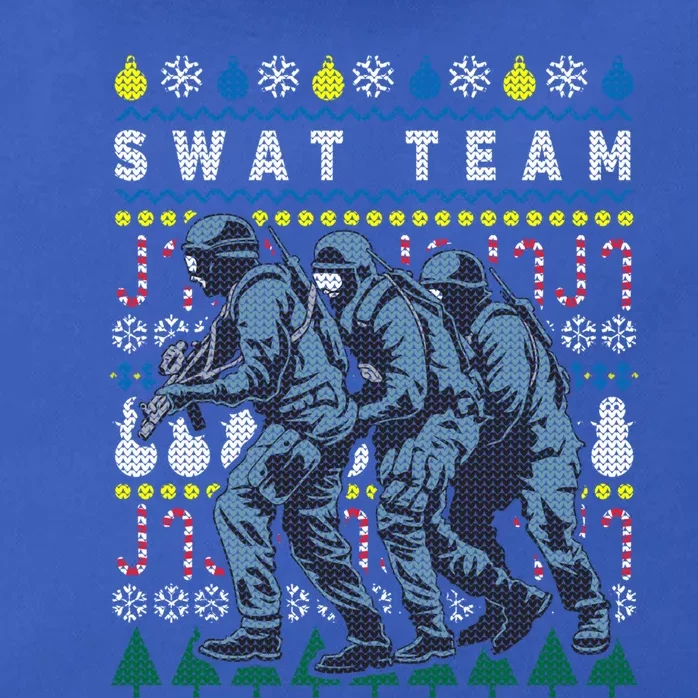 Police Swat Team Cute Gift Ugly Christmas Zip Tote Bag