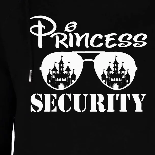 Princess Security Team Dad Mom Birthday Party Family Trip Womens Funnel Neck Pullover Hood