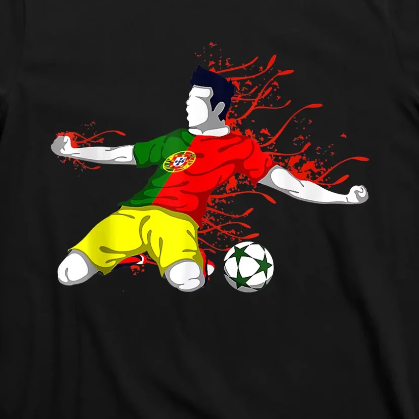 Portugal Soccer Team Portuguese Flag Jersey Football Fans T-Shirt