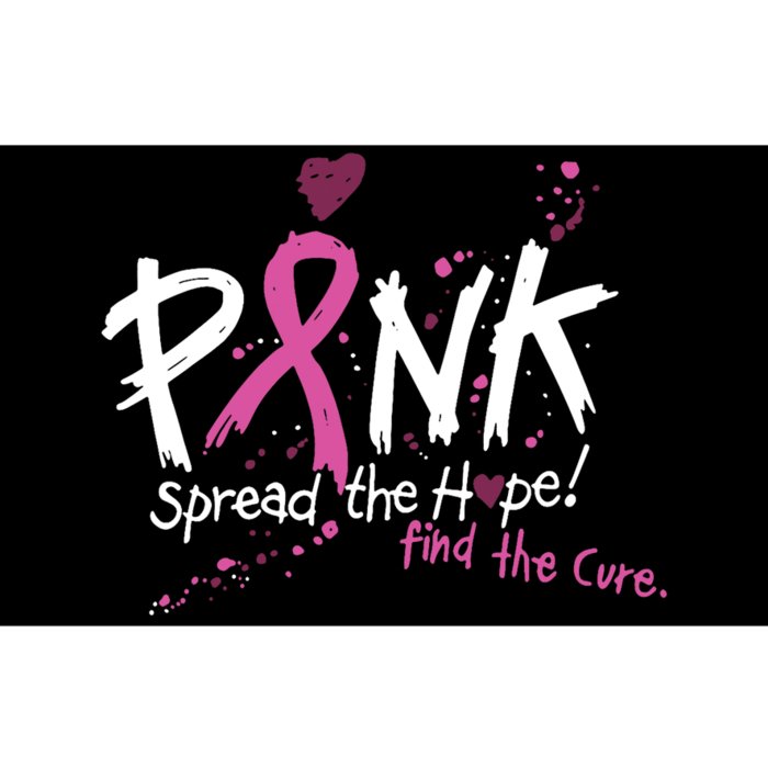 Pink Spread The Hope! Find The Cure Breast Cancer Awareness Bumper Sticker