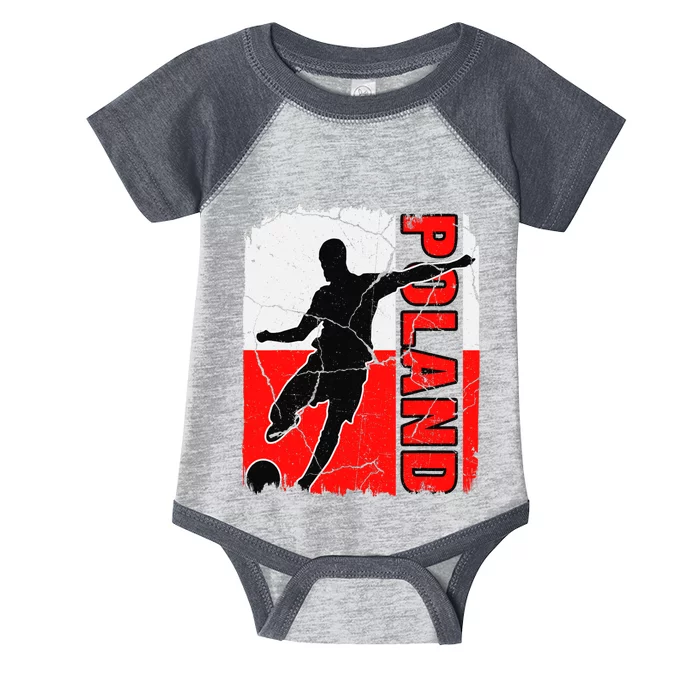 Poland Soccer Team Polish Flag Jersey Football Fans Infant Baby Jersey Bodysuit