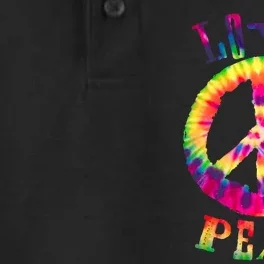 PEACE SIGN tee LOVE 60s 70s Tie Die Hippie Costume Dry Zone Grid Performance Polo