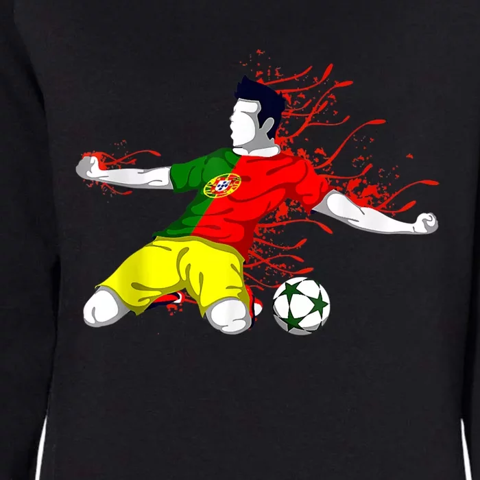 Portugal Soccer Team Portuguese Flag Jersey Football Fans Womens California Wash Sweatshirt