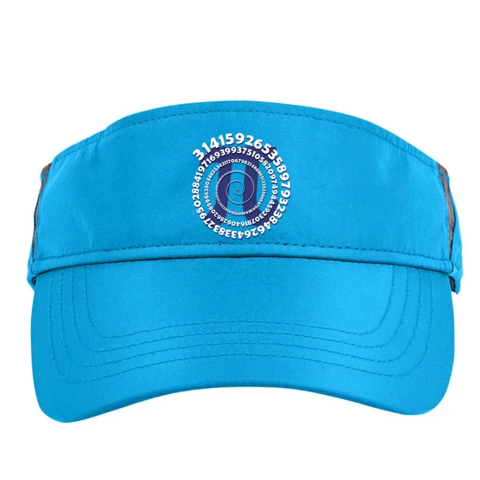 Pi Spiral Tee 3 14 Math Teacher Student National Pi Day Gift Cute Gift Adult Drive Performance Visor