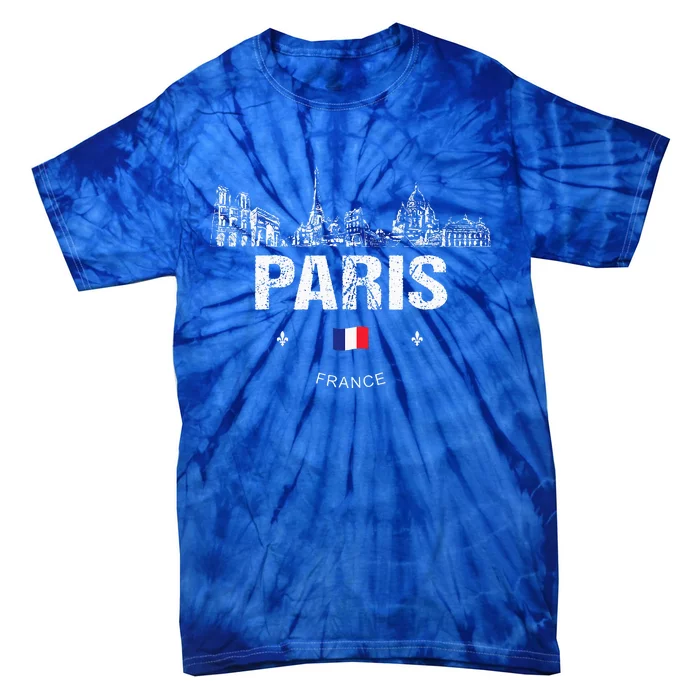 Paris Souvenir Travel Tie-Dye T-Shirt