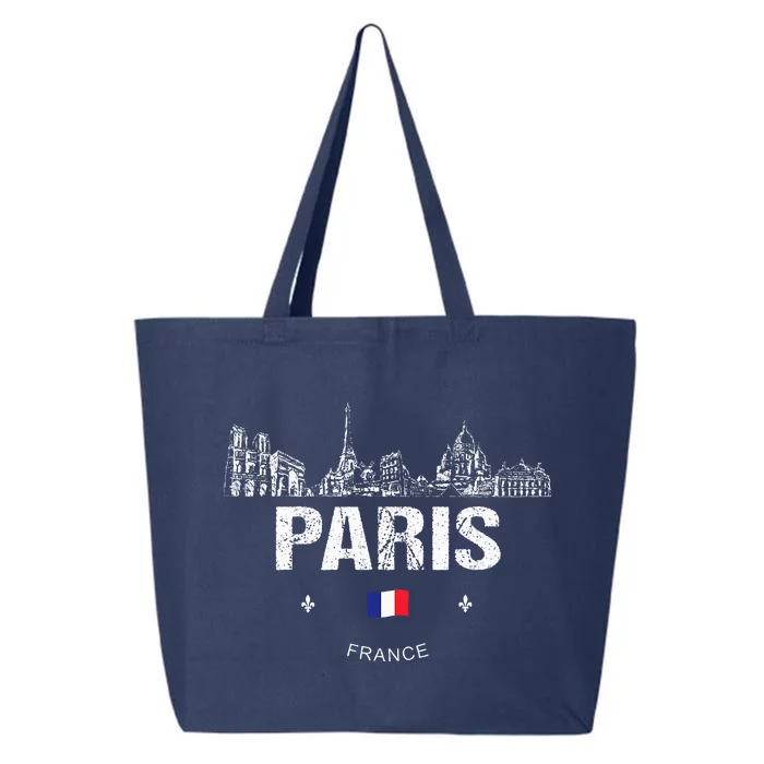 Paris Souvenir Travel 25L Jumbo Tote