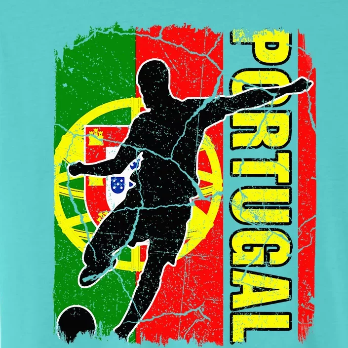 Portugal Soccer Team Portuguese Flag Jersey Football ChromaSoft Performance T-Shirt