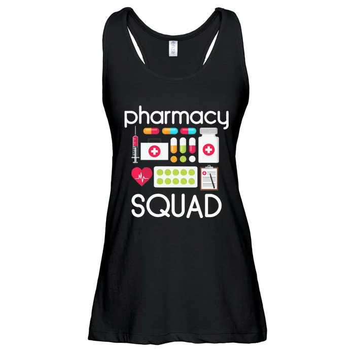 Pharmacy Squad Tech Pharmacist Crew Drug Dealer Ladies Essential Flowy Tank