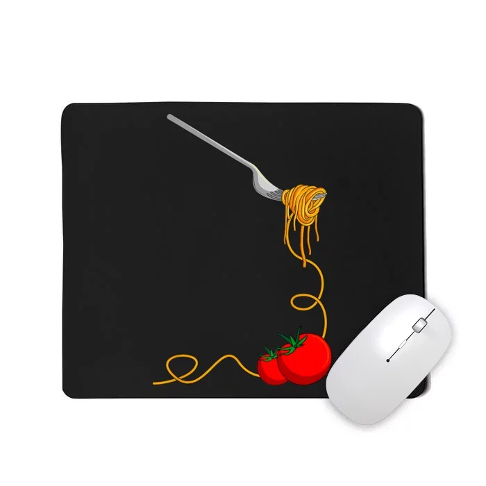 Pasta Spaghetti Tomato Noodles Italian Food Mousepad