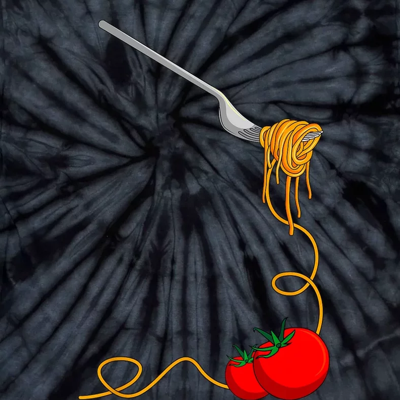 Pasta Spaghetti Tomato Noodles Italian Food Tie-Dye T-Shirt